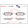 Brake pad set disc brake 15 mm BREMBO suitable for e.g. MAZDA 2