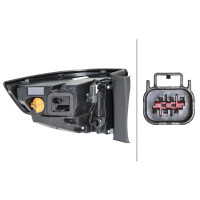 Rear Light left 12 V PY21W HELLA suitable for LAND ROVER DISCOVERY