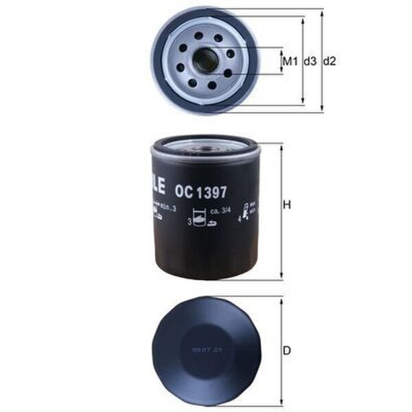 Ölfilter Anschraubfilter Überströmventil MAHLE für ALFA ROMEO GIULIETTA