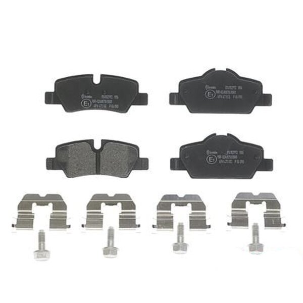 Brake pad set disc brake 17 mm BREMBO suitable for e.g. MINI MINI