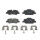 Brake pad set disc brake 17 mm BREMBO suitable for e.g. MINI MINI
