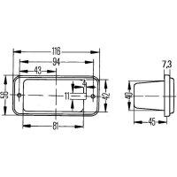 Halogen entrance light HELLA for ZIEGLER VDL