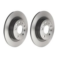 2 brake discs full Ø 278 mm 10 mm coated BREMBO...