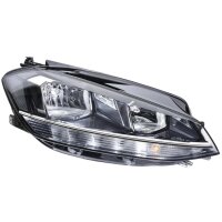 Main headlamp right 12 V H7 halogen HELLA for VW Golf VII...