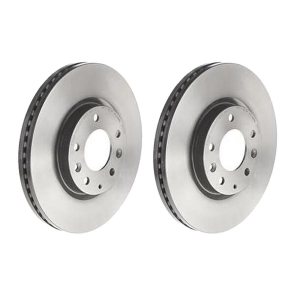 2 brake discs internally ventilated Ø 296 mm 28 mm coated BREMBO for MAZDA CX-7