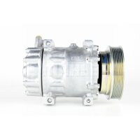 Klimakompressor 12 V Ø 125 mm MAHLE passend für u.a. NISSAN QASHQAI