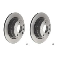 2 brake discs full Ø 290 mm 11 mm coated BREMBO...