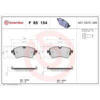 Brake pad set disc brake 18 mm BREMBO suitable for e.g....