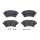 Brake pad set disc brake 18 mm BREMBO suitable for e.g. AUDI A4