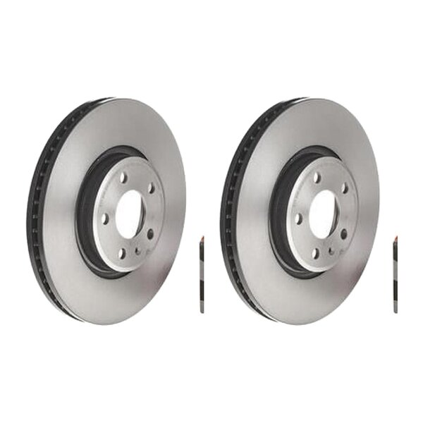 2 brake discs ventilated Ø 320 mm 30 mm coated BREMBO for AUDI A4 and others
