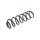 Suspension Spring rear axle coil spring TRISCAN for e.g. VW GOLF