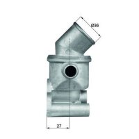 Thermostat coolant temp 87 °C with gasket MAHLE for...