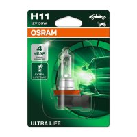 OSRAM ULTRA LIFE halogen headlight bulbs H11 12V 62W...