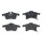 Brake pad set disc brake 20 mm BREMBO suitable for e.g. OPEL ADAM