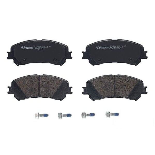 Brake pad set disc brake 19 mm BREMBO for e.g. RENAULT GRAND