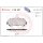 Brake pad set disc brake 19 mm BREMBO for e.g. RENAULT GRAND
