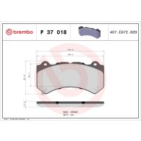 Brake pad set disc brake 15 mm BREMBO suitable for e.g....
