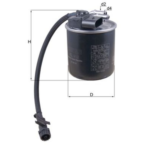 Kraftstofffilter MAHLE für MERCEDES C-KLASSE