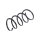 Suspension Spring Front Axle Coil Spring TRISCAN for RENAULT TWINGO