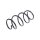 Suspension Spring front axle coil spring TRISCAN for e.g. VW GOLF