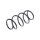 Suspension Spring front axle coil spring TRISCAN for e.g. VW GOLF