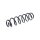 Suspension Spring rear axle coil spring TRISCAN for e.g. VW GOLF
