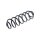 Suspension Spring Rear Axle Coil Spring TRISCAN for FORD B-MAX