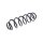 Suspension Spring rear axle coil spring TRISCAN for e.g. VW GOLF