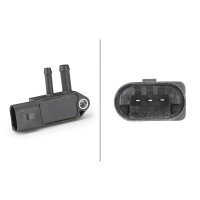 Sensor Abgasdruck 3-polig HELLA für AUDI A3 Sportback (8PA)