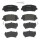 Brake pad set disc brake 21 mm BREMBO for JEEP CHEROKEE and others