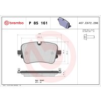Brake pad set disc brake 17 mm BREMBO suitable for e.g....