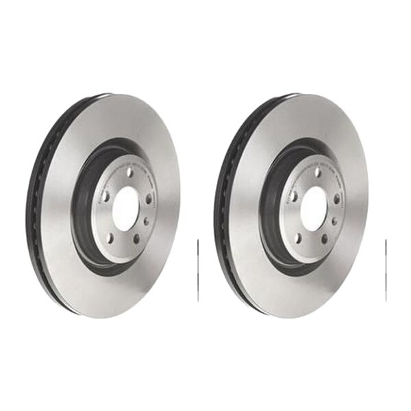 2 brake discs ventilated Ø 345 mm 30 mm coated BREMBO for e.g. AUDI A4
