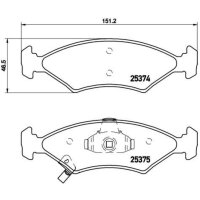 Brake pad set disc brake 18 mm BREMBO suitable for e.g....