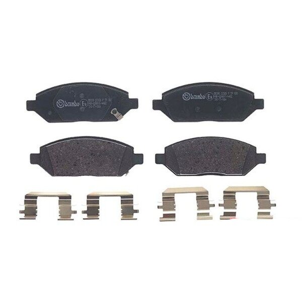 Brake pad set disc brake 18 mm BREMBO suitable for OPEL KARL