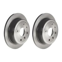 2 brake discs full Ø 258 mm 10.5 mm BREMBO for...