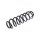 Suspension Spring rear axle coil spring TRISCAN for e.g. SKODA KODIAQ