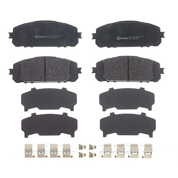 Brake pad set disc brake 18 mm BREMBO for e.g. JEEP CHEROKEE