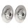 2 brake discs full Ø 274 mm 11 mm BREMBO for RENAULT KANGOO and others