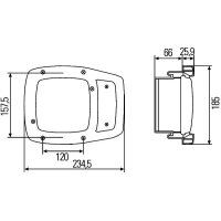 Scheinwerfer rechts Halogen HELLA 1SA 996 120-321