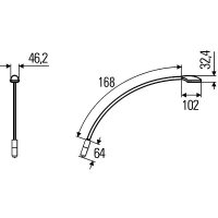 Interior Reading Light 12 V 3 W LED crystal clear HELLA...