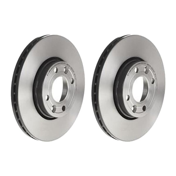 2 brake discs ventilated Ø 258 mm 22 mm BREMBO for RENAULT KANGOO and others