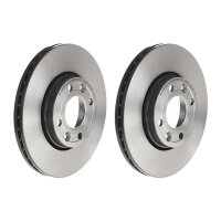 2 brake discs ventilated Ø 258 mm 22 mm BREMBO for...