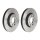 2 brake discs ventilated Ø 258 mm 22 mm BREMBO for RENAULT KANGOO and others