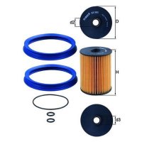 Fuel filter filter insert 74.5mm KNECHT for MINI MINI...