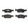 Brake pad set disc brake 17 mm BREMBO suitable for e.g. OPEL CORSA
