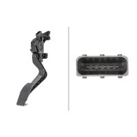 Accelerator pedal position sensor 6-pin HELLA for JEEP RENEGADE SUV (BU/ B1/ BV)