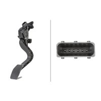 Accelerator pedal position sensor 6-pin HELLA for FIAT DOBLO Cargo (263_)