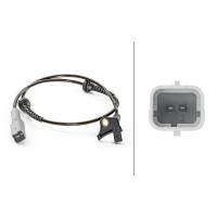 Wheel Speed Sensor 2-pin 620 mm cable HELLA for e.g. PEUGEOT 307