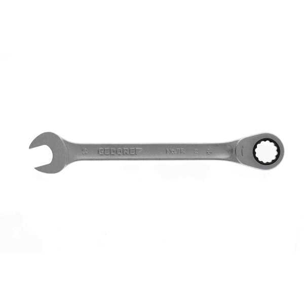 Open-end spanner with ring ratchet, UD profile, 16 mm GEDORE 7 R 16
