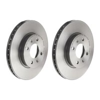 2 brake discs ventilated Ø 256 mm 22 mm BREMBO for...